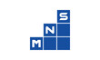 MNS initial letter financial logo design vector template. economics, growth, meter, range, profit, loan, graph, finance, benefits, economic, increase, arrow up, grade, grew up, topper, company, scale