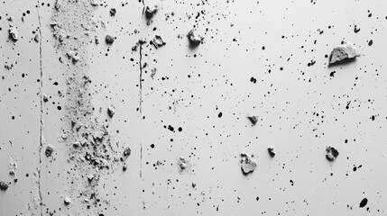 Poster - A black and white photo of a dirty wall. Suitable for urban, grunge, or industrial themed designs