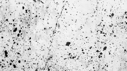 Poster - Black and white photo of paint splattered on a wall. Suitable for backgrounds and textures