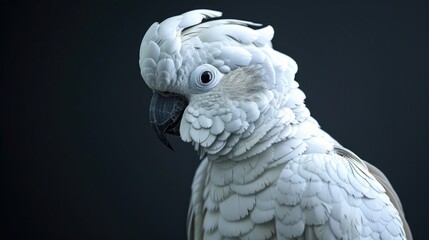 Poster - Close up image of a bird with a black background, suitable for various design projects