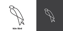 Kite Bird Silhouette.Symbol Of Freedom, Concept.