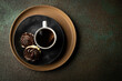 © Simi Jois - Cup of coffee & chocolate  cookies