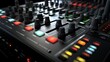 DJ mixer control panel equalizer