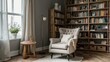 © sitifatimah - Elegant living room with bookshelves
