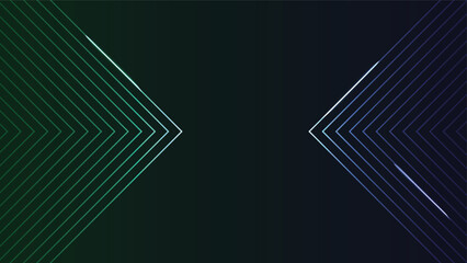 Poster - Background design of abstract digital technology with thin lines in geometric shape. Modern Background design.