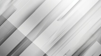 Poster - Minimalistic white and grey geometric design - This image displays a minimalistic geometric design with clean white and grey shades creating a modern and sleek look