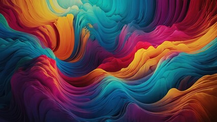 Abstract Vibrant Gradient Colour Wallpaper Background