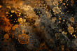 Sunset Hues in Gold and Black Gradient - UI Atmosphere
