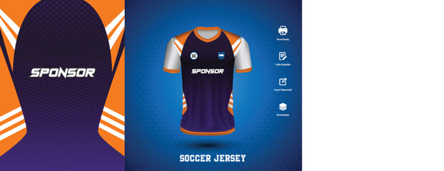 soccer jersey design for sublimation or sports tshirt design for cricket football