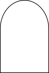 arch simple shape line vector