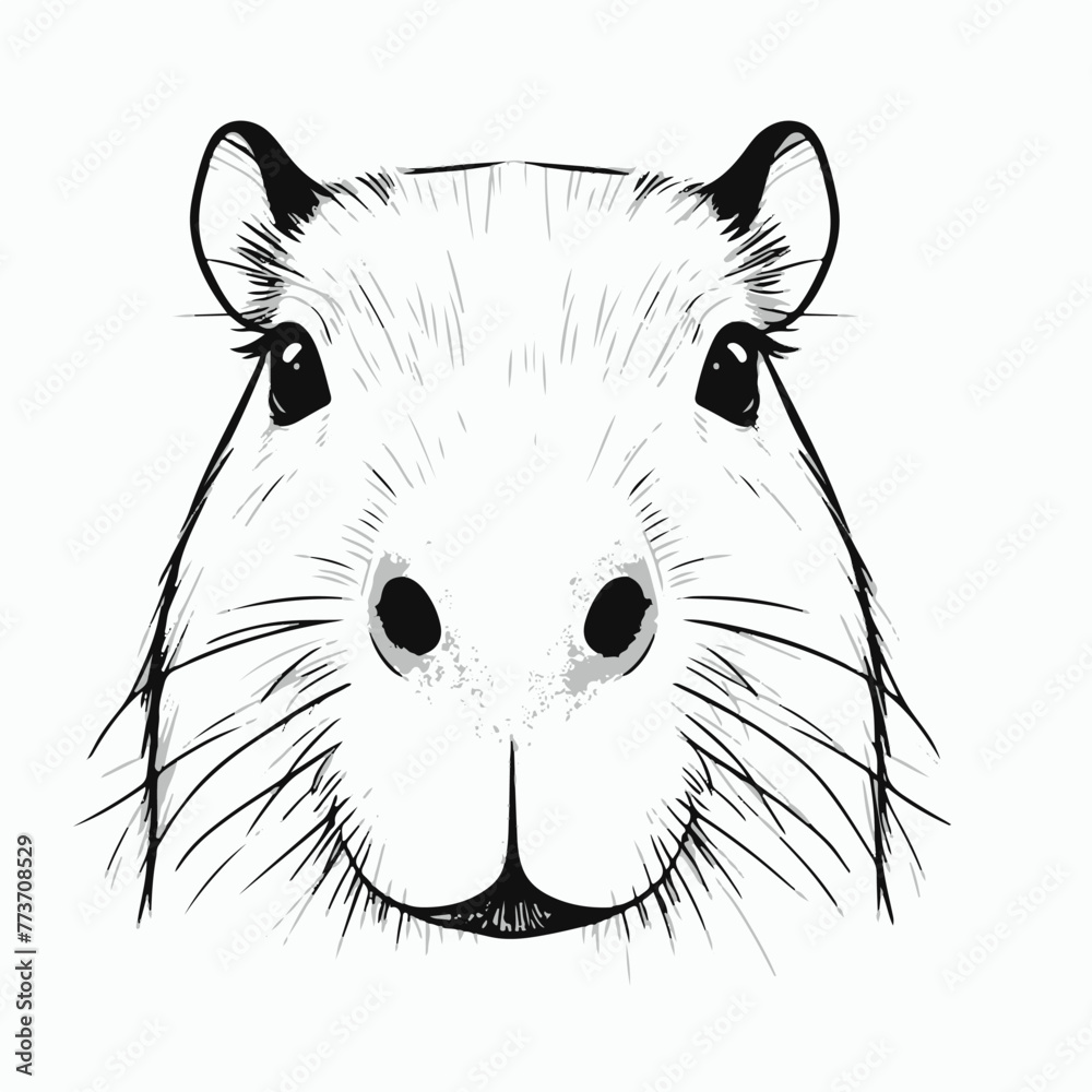 Capybara Vectorised Bitmap Vetor Adobe Illustrator ArtAmazonica capybara vectorized image ...