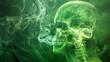 X-ray image of a smoker.