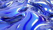 Digital blue and silver metal curve abstract graphic poster web page PPT background