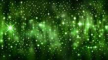 Digital Green Star Glitter Geometric Abstract Graphics Poster Web Page PPT Background