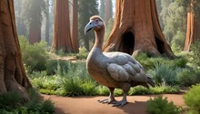 A Dodo Bird In A Garden Of Giant Sequoias  2
