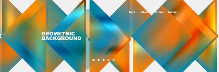 Triangle minimal web site page background design. Vector Illustration For Wallpaper, Banner, Background, Card, Book Illustration, landing page