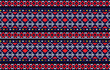 Ethnic boho  pattern with geometric in bright colors. American, Mexican style. Design for carpet, wallpaper, clothing, wrapping, batik, fabric, Vector illustration embroidery style in Ethnic themes.