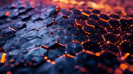 Poster - Abstract designs inspired by blockchain technology and cryptocurrency raw AI generated illustration