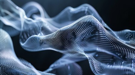 Aufkleber - Abstract forms inspired by cloud computing and IoT technology AI generated illustration