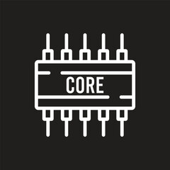 Poster - chipset icon vector