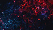 Dark Blue Red vector polygonal background. Glitter abs