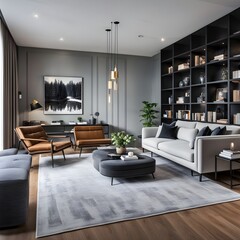 beautiful modern living room design by a architect in a apartment