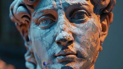 Poster - Debating the significance of AI in preserving and documenting artistic heritage  raw AI generated illustration