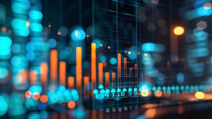 Aufkleber - Designing financial models to support decision-making and forecasting  raw AI generated illustration