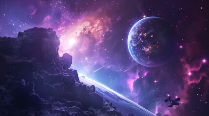 Wall Mural - planet in space