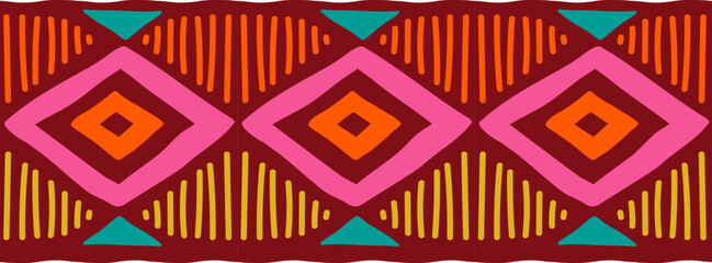 Wall Mural - Ethnic African / Aztec tribal pattern