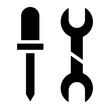 wrench and screwdriver glyph
