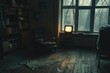 atmospheric cinematic shot, strange surroundings, with soviet non-fictional movie aesthetics touch