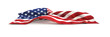 American Wave Flag on white transparent background for American independence day celebration concept banner ,Waving American flag background with stripes and stars with visible fabric texture