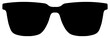 Sun Eye Glasses Silhouette, Pictogram, Front View, Flat Style, can use for Logo Gram, Apps, Art Illustration, Template for Avatar Profile Image, Website, or Graphic Design Element. Format PNG
