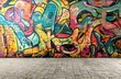 © Donald - Vibrant Urban Graffiti Art on a Wall: An Abstract Creative Background