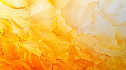 Poster - light yellow and golden colors. watercolor painting on canvas with soft orange gradient. fragment of