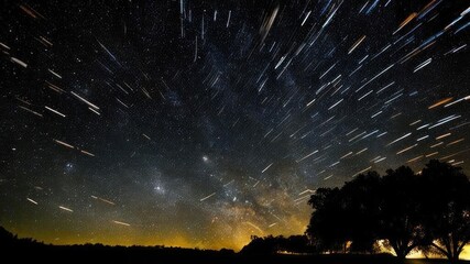 Night sky, stars and space.