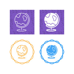 Sticker - Globe Vector Icon