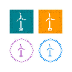 Wall Mural - Windmill Vector Icon