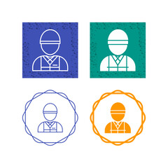 Poster - Industry Worker Vector Icon