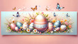 Easter banner design, perfect for festive decoration