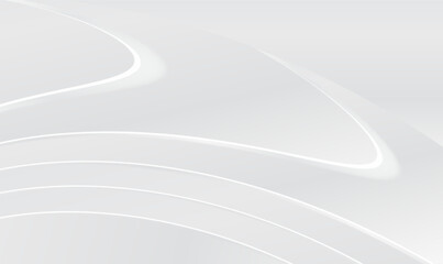 Aufkleber - gray and white abstract background. 3d white stripe wave background. 3d waves ripples pattern. minim