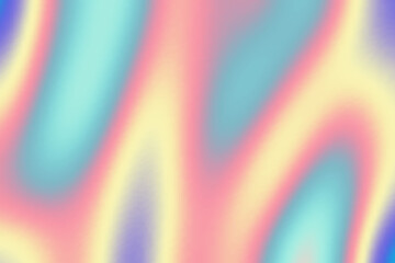 Wall Mural - Y2k Holographic Aesthetic abstract gradient pastel rainbow unicorn background with translucent neon blurred pattern. Social media stories templates for digital marketing.