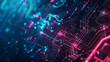modern digital technology background, cyber tech wallpaper, futuristic technology concept 