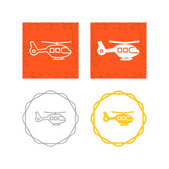 Wall Mural - Helicopter Vector Icon