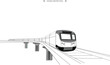metro rail Dhaka vector art