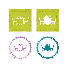 Poster - Dinner Table Vector Icon