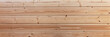 Natural wooden panel panoramic background. Brown wood texture