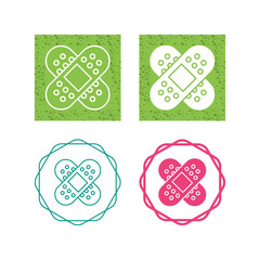 Sticker - Bandages Vector Icon