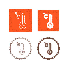 Poster - High Temperature Vector Icon